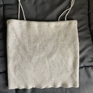 Grey Sweater Tank Top